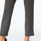 JM Collection Women's Ponte Pull on Straight Leg Pants CHARCOAL Size Petite L