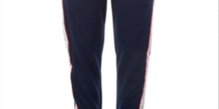 Champion Big Girl's French Terry Taped Trim Jogger Pants Blue Size Small