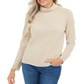 Karen Scott Women's Luxsoft Turtleneck Sweater Oatmeal Size Petite S/M
