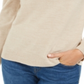 Karen Scott Women's Luxsoft Turtleneck Sweater Oatmeal Size Petite S/M
