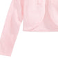 Bonnie Jean Little Girl's Floral Trim Cotton Cardigan Pink Size 6