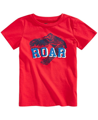 Epic Threads Little Boy's Roar Tufted Chenille T-Shirt  Red Size 7