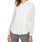 Calvin Klein Women's Long Sleeve Top White Size Petite Large
