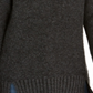 Style & Co Women'sTextured Long Sleeve Cowl Neck Sweater Gray-Black Size PP