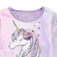Evy Of California Toddler Girl's Unicorn Sweatshirt Purple Size 2T