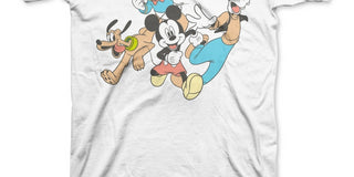 Disney Little Boy's Crew T-Shirt White Size 4