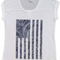 Style & Co Women's Tropical Flag Graphic T-Shirt White Size X-Small