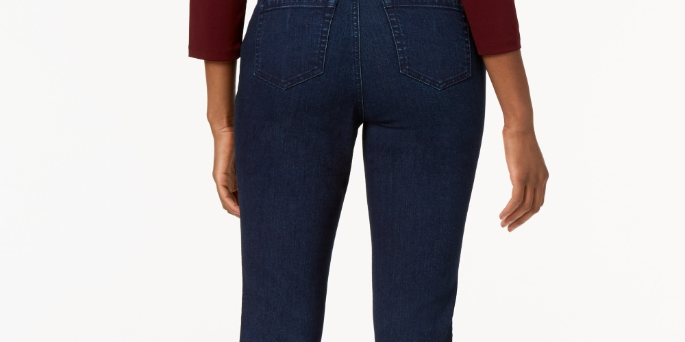 Charter Club Women's Pull On Ankle Jeans Blue Size 8P