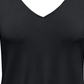 JM Collection Women's Tie Front Top Black Size Medium