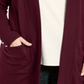 JM Collection Women's Button Sleeve Flyaway Cardigan Sweater Cherry Pie Size 0X