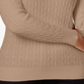 Karen Scott Women's Cotton Cable Knit Sweater Brown Size Petite S