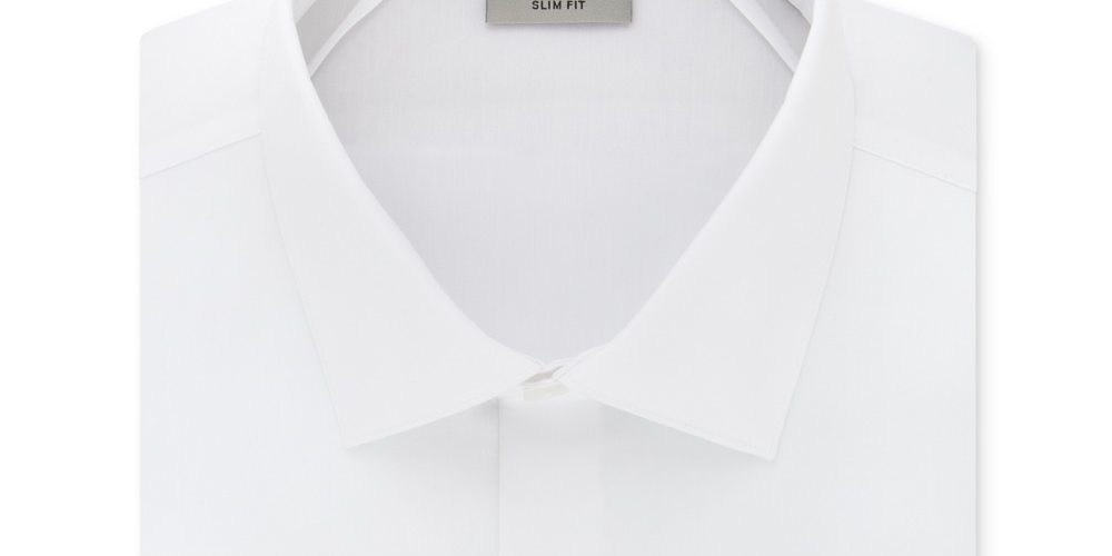 Kenneth Cole Reaction Men's Slim Fit Pride Dress Shirt White Size 16.5x34-35