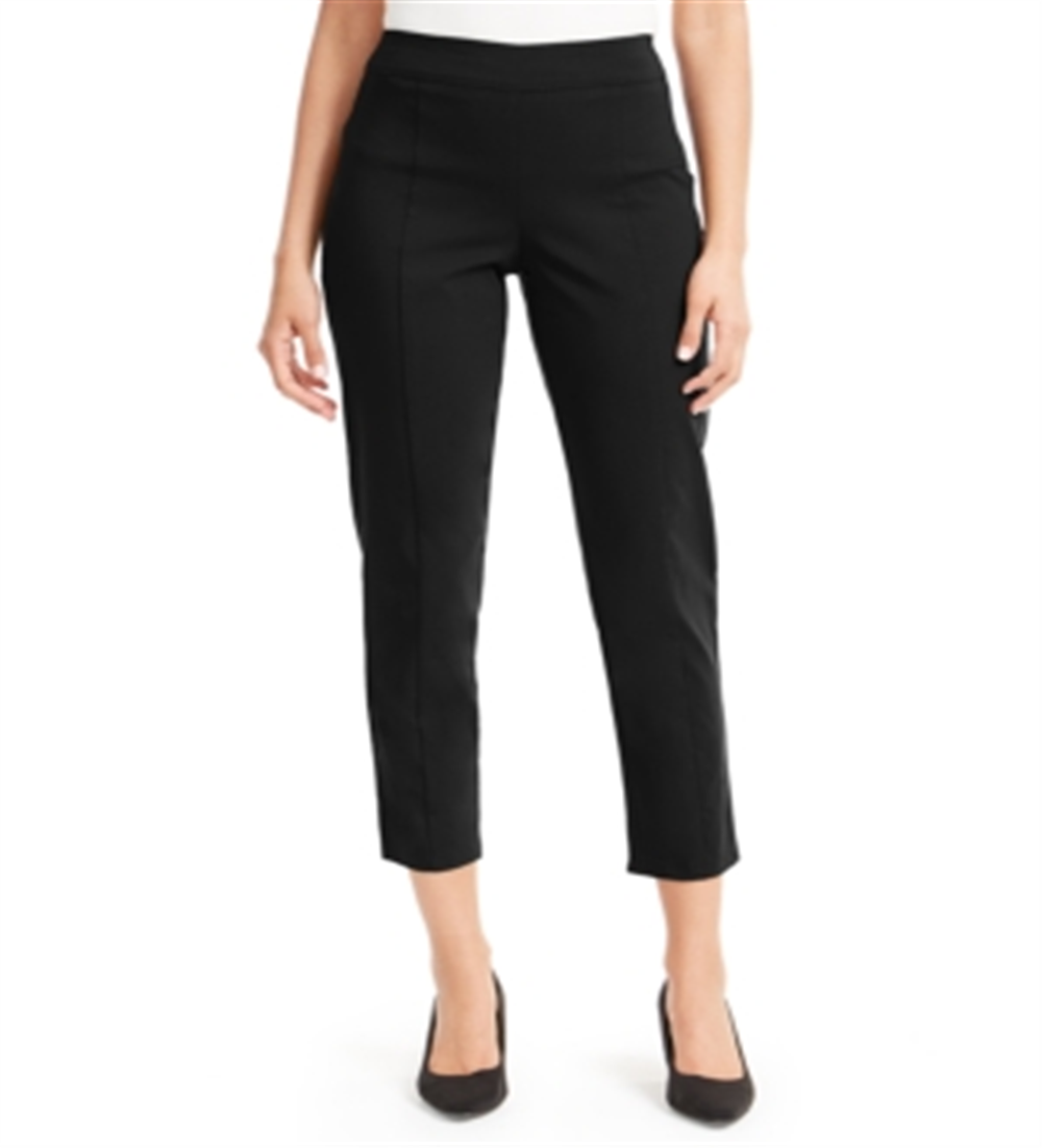 JM Collection Women's Lace up Skinny Ankle Pants Black Size Petite XL