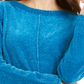 Style & Co Women's Chenille Sweater Blue Size Petite L