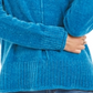 Style & Co Women's Chenille Sweater Blue Size Petite L