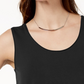 JM Collection Women's Scoop Neck Tank Top Black Size Petite Medium