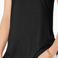 Maison Jules Women's Scoop Neck Tank Top Black Size Medium