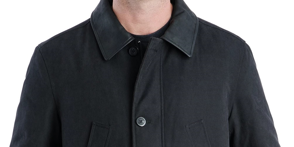 London Fog Men's Zip Up Coat Black Size Large