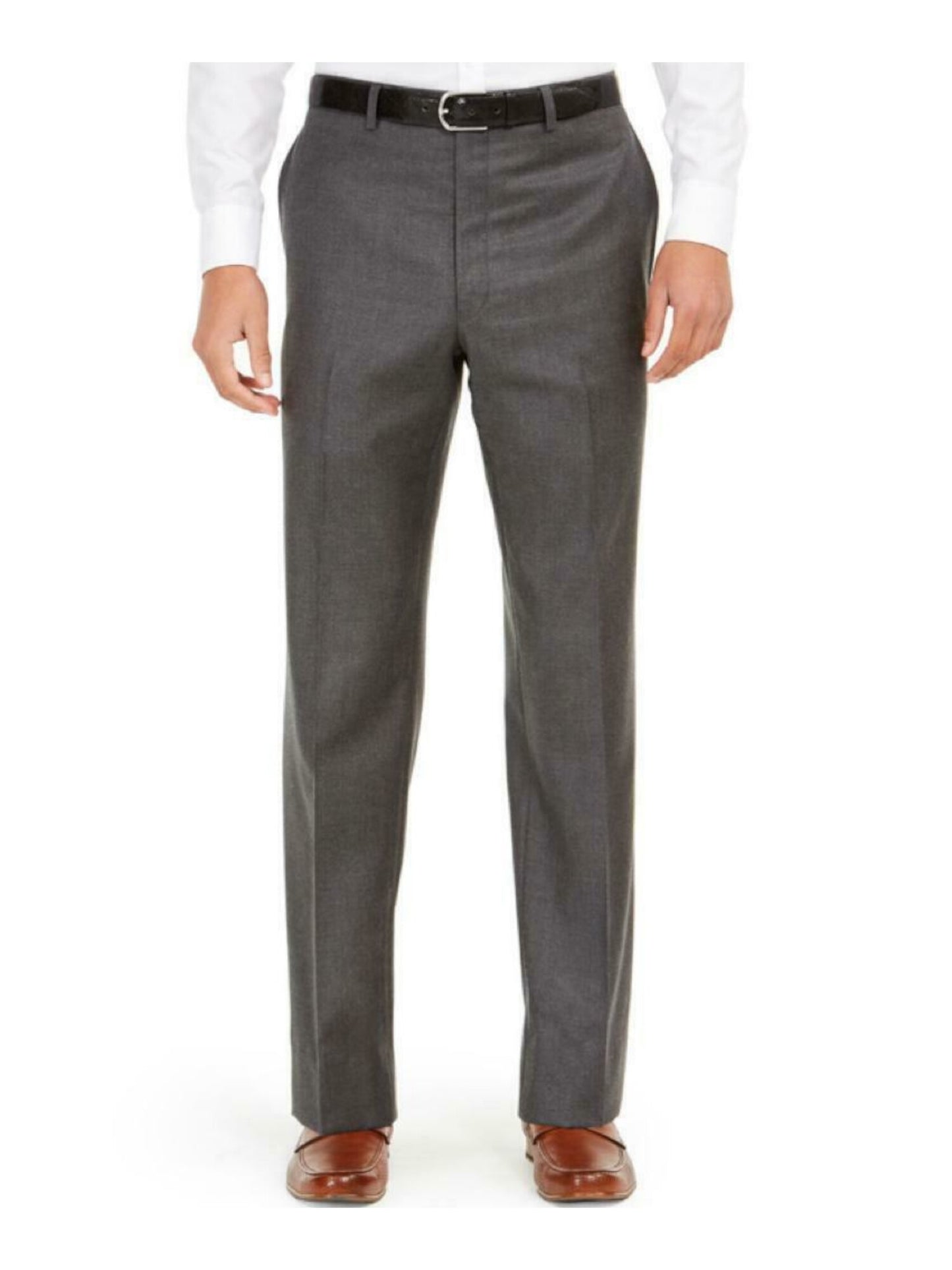 Ralph Lauren Men's Dress Pants Wool Blend Flannel Gray Size 40X30