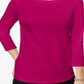 Charter Club Women's Pima Cotton Button Shoulder Top Pink Size -Petite L