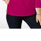 Charter Club Women's Pima Cotton Button Shoulder Top Pink Size -Petite L