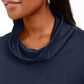 Karen Scott Women's Heather Long Sleeve Turtle Neck Blouse Top Black Size Petite Medium