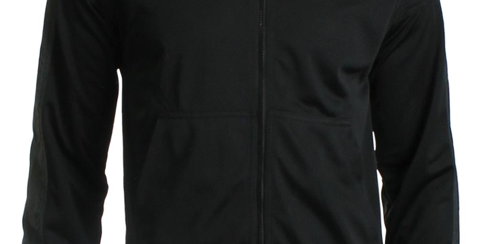 Champion Men's Mesh Colorblocked Warm up Jacket Black Size X-Large
