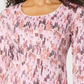 Karen Scott Women's Watercolor Printed Top Red Size Small