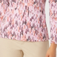 Karen Scott Women's Watercolor Printed Top Red Size Small