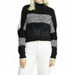 Free People Women's Sunbrite Mock Neck Crop Sweater Black Size Small