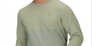 Hurley Men's Harrison Thermal Long Sleeve Shirt Green Size XXL