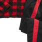 Max & Olivia Big Boy's 2 Pc Snooze Faux Sherpa Top & Colorblocked Pants Pajama Set Red -Black Size S