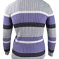 Karen Scott Women's Cotton Striped Sweater Purple  Size Petite X-Large