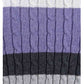Karen Scott Women's Cotton Striped Sweater Purple  Size Petite X-Large