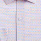 Bar III Men's White Geometric Collared Slim Fit Stretch Dress Shirt Natural Size 14.5- 32/33