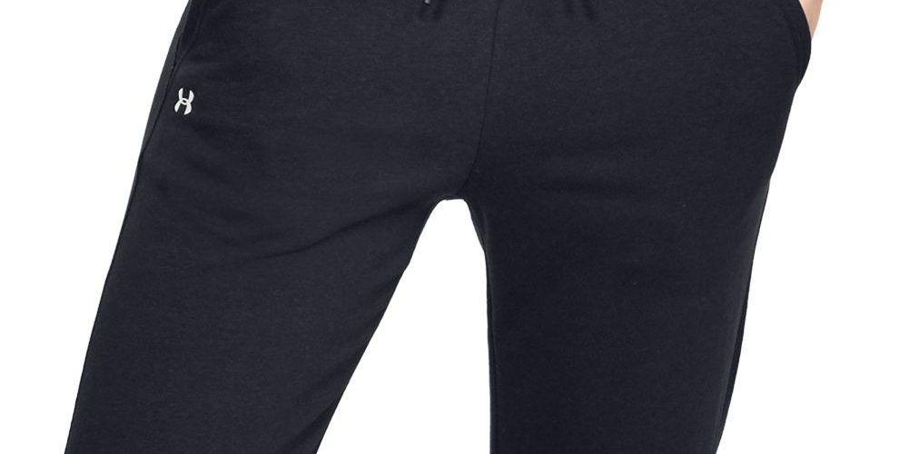 Under Armour Women's Rival Fleece Solid classic look Pant Black Size XL