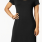 Style & Co Women's Scoop Neck Maxi Dress Black Size PP