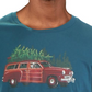 Club Room Men's Woodie Wagon Holiday Party T-Shirt Blue Size X-Large