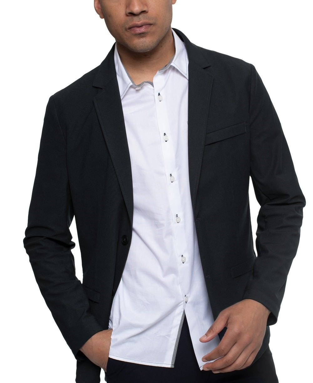 Kenneth Cole Men's Stretch Tech Blazer Navy Size Large