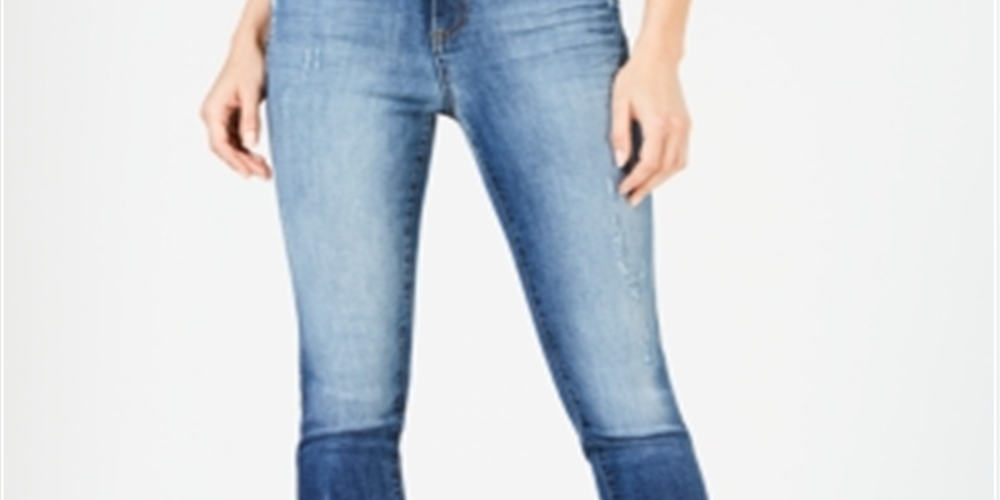Kut from the Kloth Women's Meghan High Rise Ankle Cigarette Leg Jeans Blue Size 12