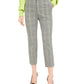 Bar III Women's Plaid Pants Gray Size 8