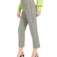 Bar III Women's Plaid Pants Gray Size 8