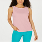Charter Club Women's Textured Cotton Tank Top Misty Pink Size Petite L