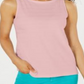 Charter Club Women's Textured Cotton Tank Top Misty Pink Size Petite L