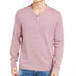 INC International Concepts Men's Heather Long Sleeve Scoop Neck Sweater Purple Size X-Large