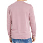 INC International Concepts Men's Heather Long Sleeve Scoop Neck Sweater Purple Size X-Large