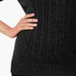 Karen Scott Women's Textured  Knitted Long Sleeve Turtle Neck Sweater Black Size Petite Small