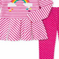 Kids Headquarters Little Girl's 2 Pc Rainbow Tunic & Polka Dot Leggings Set Pink Size 6X