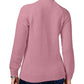 Karen Scott Women's Sweater Cable Knit Stand Collar Pink Rose  Size Petite L