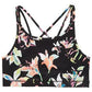 Ideology Big Girl's Printed Strappy Sports Bra Black Size X-Large